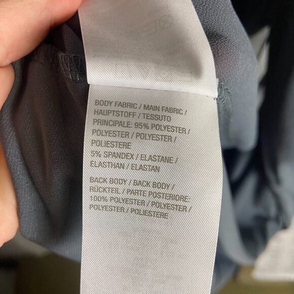 Susan Graver Size Large Liquid Knit Grey Midi Duster Vest Lagen Look Semi Sheer - Picture 4 of 5